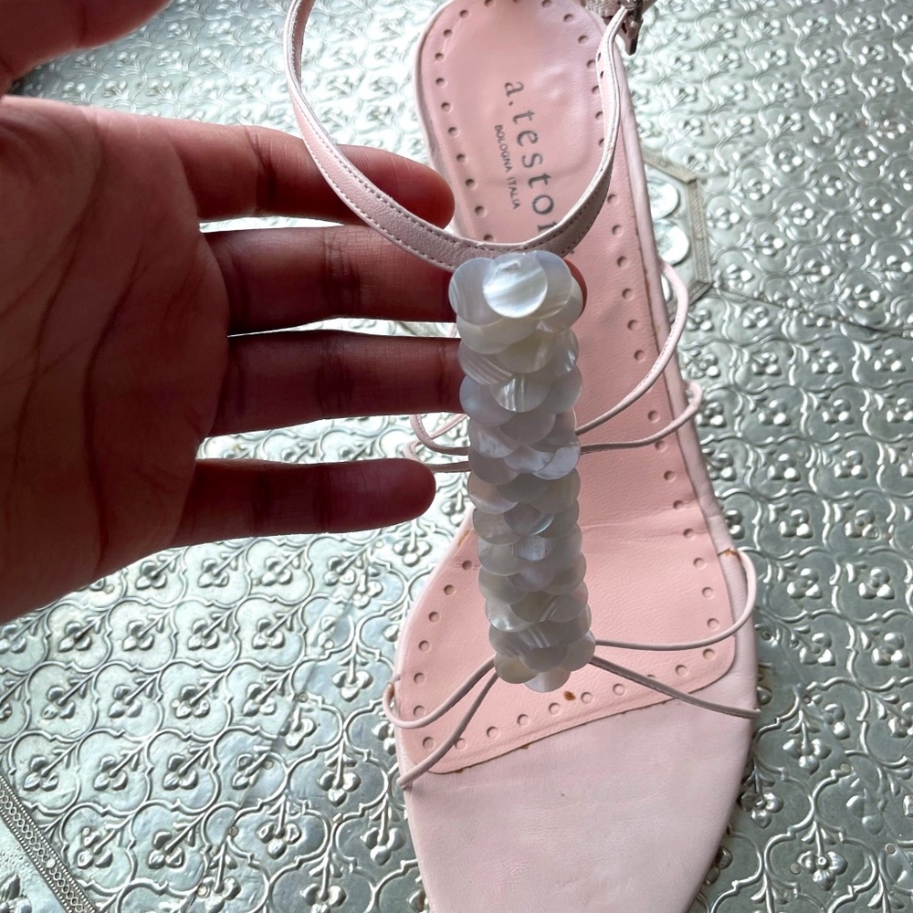 a. testoni light pink sandals